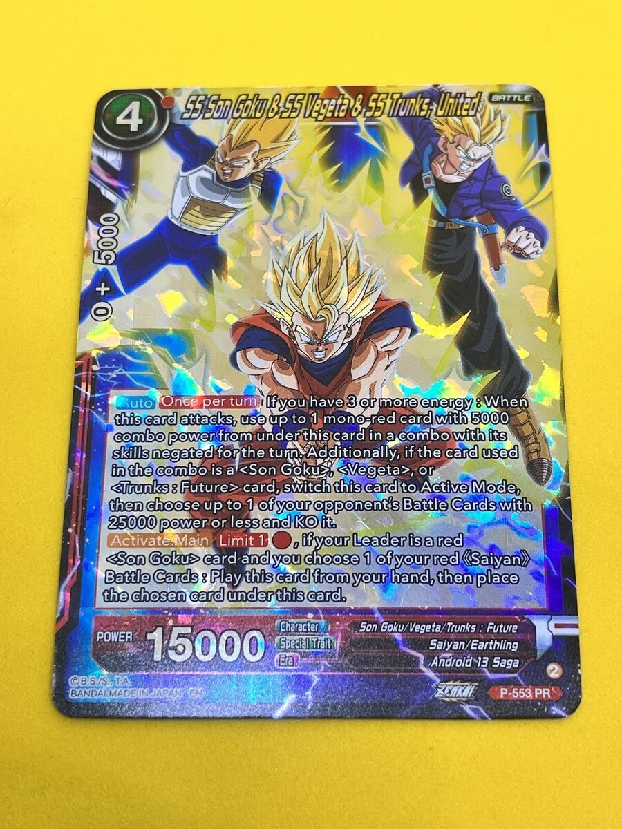 Dragonball Super P-553 PR SS Son Goku SS Vegeta SS Trunks Dragonball Super P-553 PR SS Son Goku SS Vegeta SS Trunks