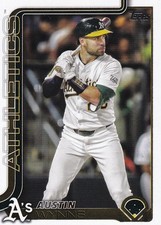 2025 TOPPS BASEBALL UPDATE CARD # US330 - AUSTIN WYNNS - ATHLETICS