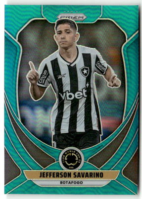 2025 Panini Prizm Club World Cup No. 54 Jefferson Savarino Teal 34/99