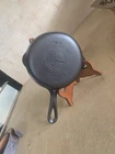 GRISWOLD No. 3 Cast Iron Skillet 709 D SBL  Erie, PA Double Spout !Restored!