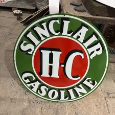 Sinclair Hc Porcelain Enamel Sign 30x30 Inches 1 Sided Sinclair Hc Porcelain Enamel Sign 30x30 Inches 1 Sided