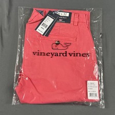 Vineyard Vines Golf Pants Breaker 36 x 32 Jerry Red Cotton Spandex NWT MSRP 99