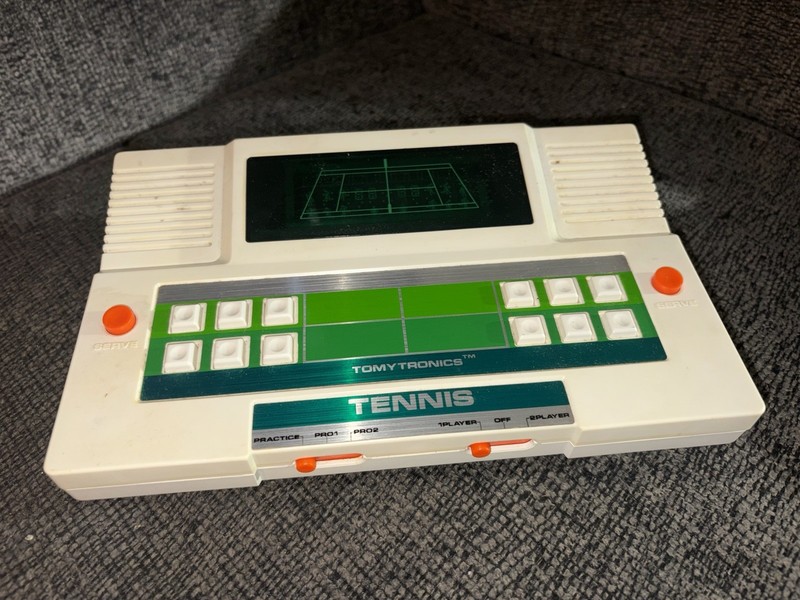 Vintage 1980 Tomy Tomytronics TENNIS Tabletop Video Game FOR PARTS Untested
