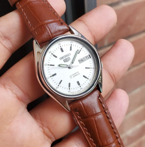 Seiko 1995 SKXL29 White Sunburst Dial Retro Ultra Rare Vintage OEM Automatic JDM