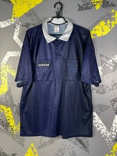 Adidas Vintage Jersey 80s 90s Football Referee Shirt Made in Engalnd Men XL ig93