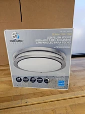Energetic Lighting LED Flush Mount Light 1560 Lumens 50K Hours 4K Cool White