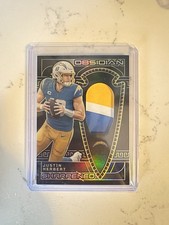 2023 Panini Obsidian - Sharpened Swatches Justin Herbert #SSW-JHE Electric Etch