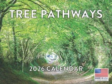 Tree Pathways Nature Calendar 2026 Forest Trees Monthly Wall Calender