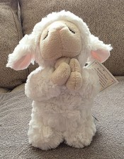 Ganz Soft White Lamb Bedtime Prayer Kneeling Stuffed Animal Toy New With Tag 8"