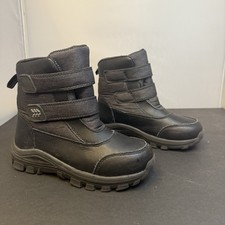 All In Motion Thermolite Baker Winter Boots Kids Size 1 Black Two Straps EUC