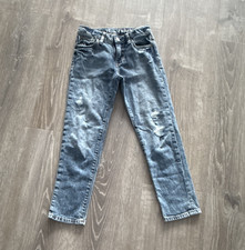 GAP kids girlfriend Jeans Blue Medium Wash Distressed 5-Pocket Size 14