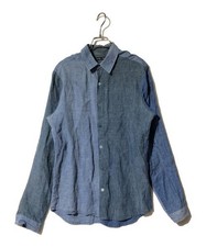 FRANK LEDER          Neptune linen shirt blue 0516052