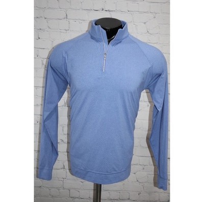 Holderness & Bourne Westland 1/4 Zip Performance Pullover Men s Medium Blue