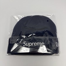 Supreme x New Era FW21 Box Logo Beanie Washed Navy