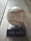 HANK AARON HOF Signed Autograph NL. Baseball Braves SWEET SPOT JSA 💎 LOA