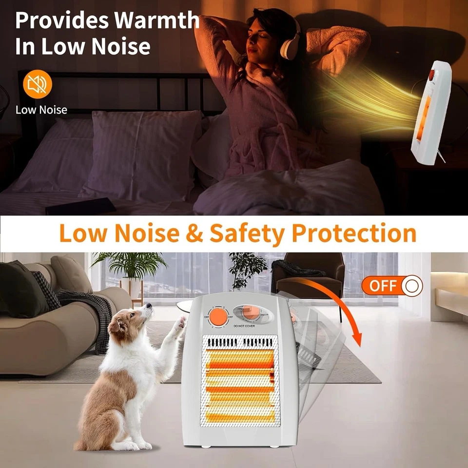 Airchoice Infrared Quartz Radiant Heater，Overheat & Tip-Over Protection, New - Image 4 of 4