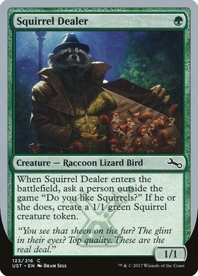 Squirrel Dealer NonFoil Unstable 123 NM MTG