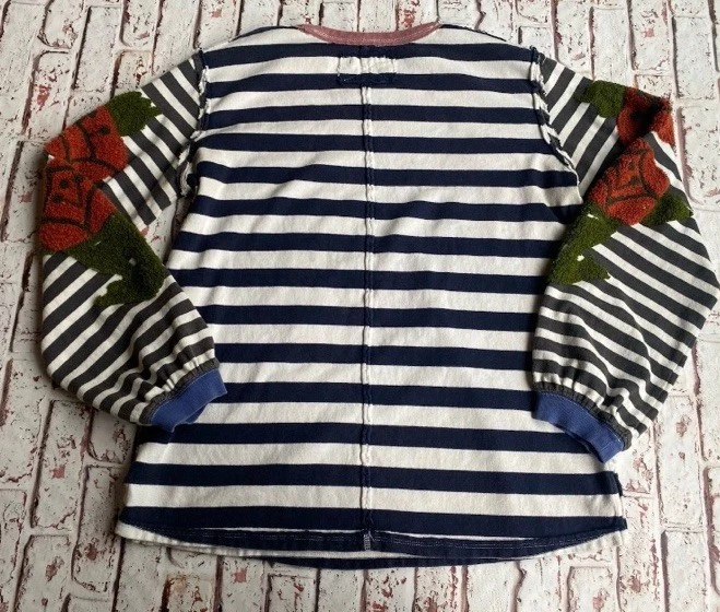 Camiseta túnica Free People We The Free tallo rosa bordada a rayas pequeña Foto 4 de 4