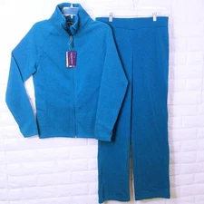 NWT Seg'ments Active 2-pc Track Suit Set Lady(M/L) Merino Wool Blend Thumb Cuff