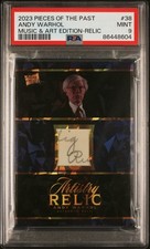 2023 PIECES OF THE PAST MUSIC & ART ED RELIC  #38 ANDY WARHOL PSA 9
