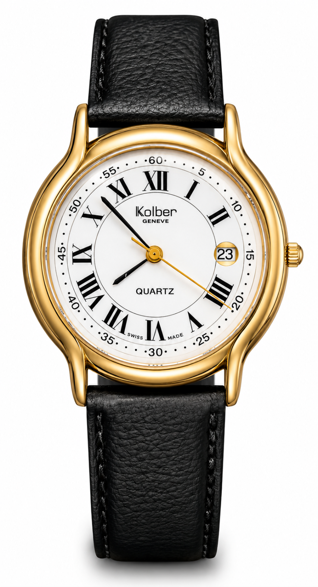 Kolber Geneve Classic P5-K8099 Mens Wristwatch - 18K Gold