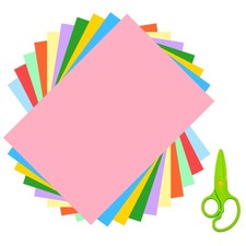 AIMI Construction Paper 100 Sheets Assorted Colors Bulk for School Supplies A...