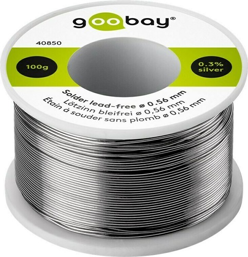 10x Lötzinn bleifrei, ø 0,56 mm, 100 g; Lötzinn bleifrei, ø 0,56 mm, 100 g - Zus