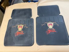 Vintage Plasticolor Taz Tasmanian Devil Floor Mats Pair