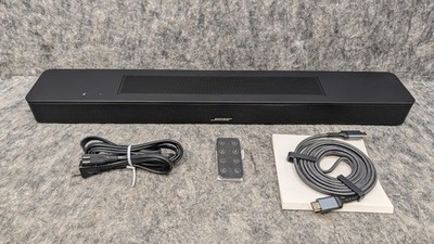 Bose Smart Soundbar 600 Black Home Theater Speaker 439269 With Remote, HDMI