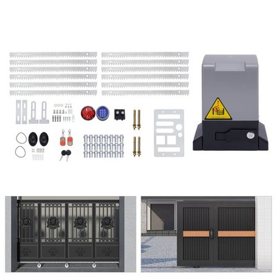 600KG Electric Automatic Sliding Gate Opener Motor Driveway Security Kit Racks