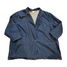 Vtg Hunters Run Denim Blazer Jacket Womens 2X...
