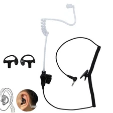 3.5mm Listen Only Acoustic Tube Police Headset Earpiece for KENWOOD Speaker Mic
