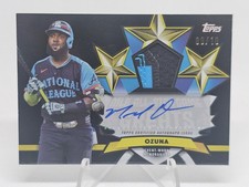 2025 Topps All Star Game Marcel Ozuna Autograph Patch Relic 9/10 Atlanta Braves