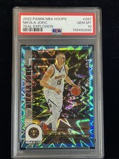 2022 NBA Hoops #287 Nikola Jokic Teal Explosion *HOT POP GEM* ships free