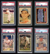 1957 Topps Brooklyn Dodgers Team Set 6 - EX/MT 4641118