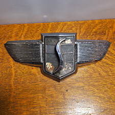 1947-49 Studebaker Champion Hood Badge Emblem S Wings Part Number 7724 1947-49 Studebaker Champion Hood Badge Emblem S Wings Part Number 7724