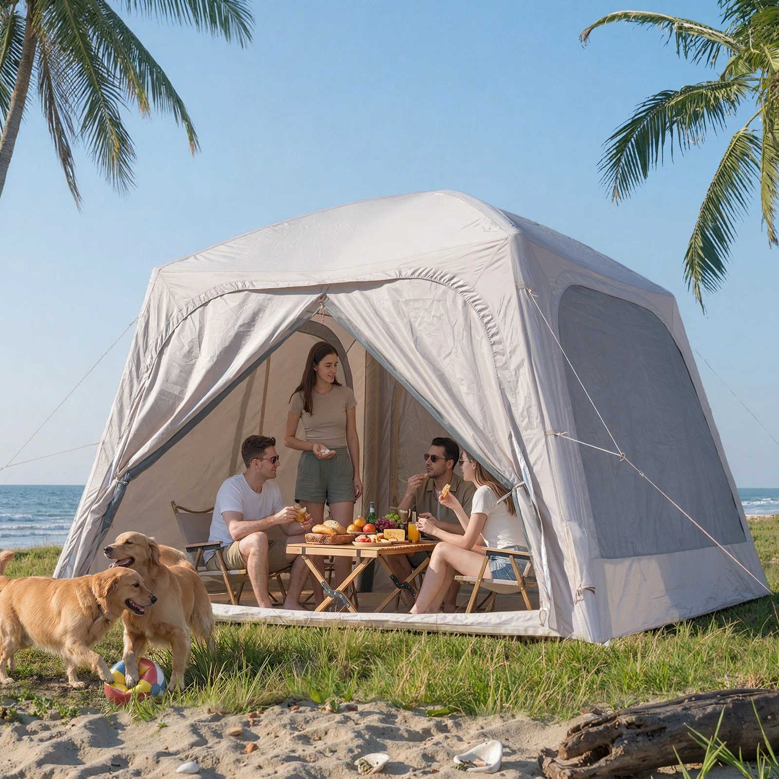 Inflatable Blow Up Tents for Camping,Waterproof Oxford Hot Tent with Manual Pump
Opens in a new wind