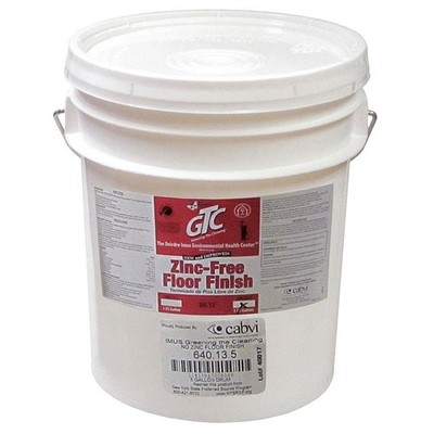 GREENING THE CLEANING DIC12-5 No Zinc Floor Finish,5 gal,Bucket 35MT95