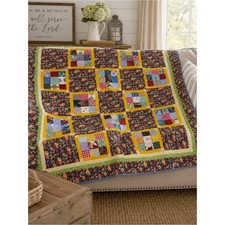 Handmade Church Ladies Patchwork Lap Quilt 52x52 Dated May 2009 Folk Art