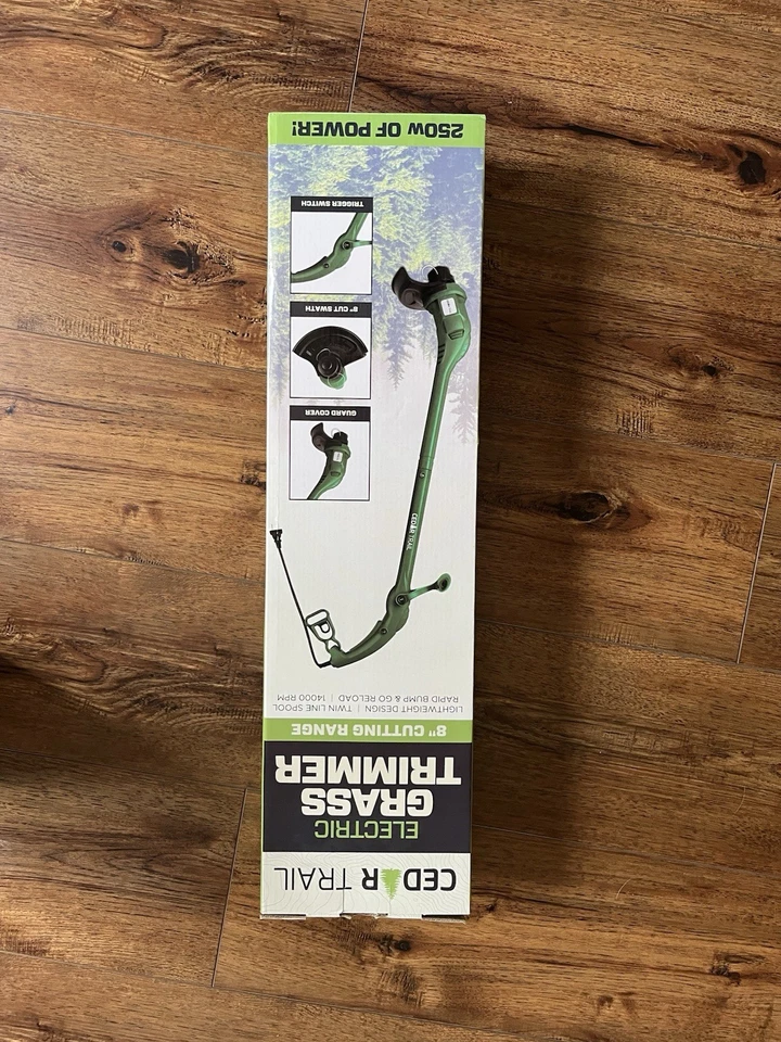 Cedar Trail Electric 8" Trimmer 14,000 RPM 250W NIB Bump Go Reload Twin Spool - Image 3 of 4
