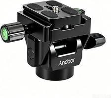 Andoer Monopod Head, M-12 Monopod Tilt Head Panoramic Head | with 2pcs Quick Re
