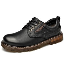 Leather Outdoor Casual Men's Dress Shoes Walking Comfortable Business Sneakers