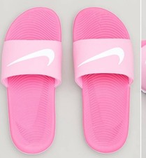 Nike Kawa Slide Psychic Pink White And White Size 7Y