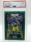 Puka Nacua RC Rookie 2023 Prizm #357 Green Wave Los Angeles Rams PSA 10