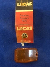 Classic NOS Boxed Lucas L677 Indicator Amber Light Lens MG Triumph Aston Martin.