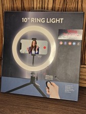 Vivitar 10  White LED Ring Light - New In Factory Sealed Box
