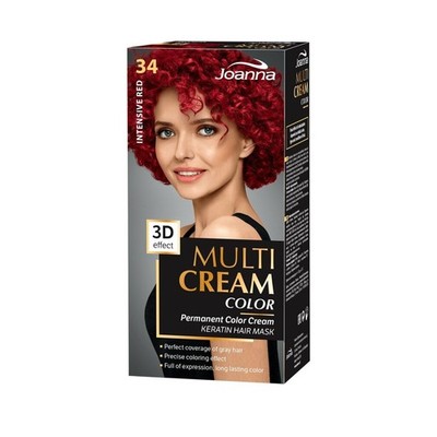 JOANNA Multi Cream Color Haarfärbemittel 34 Intensives Rot