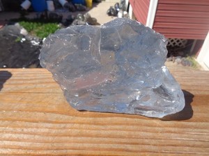 Glass Rock Slag Pretty Clear Sapphire Blue 3.10 lbs 48E Rocks Landscape Aquarium