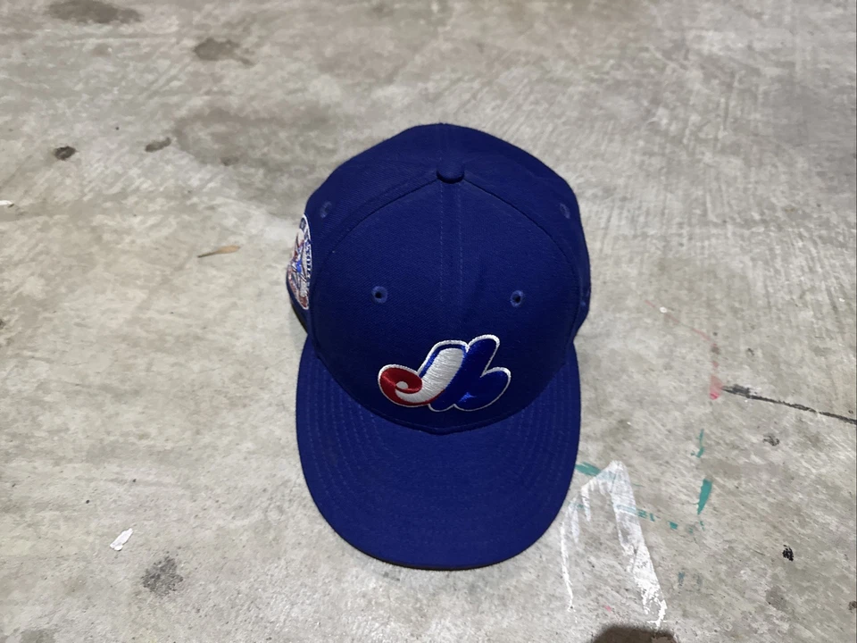 Montreal Expos New Era 59fifty 1982 All Star Game Hat Club Cap Blue Size 7 3/8 - Image 2 of 4