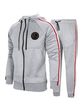 Men's Casual Tracksuit Set Long Sleeve Full-Zip Running Jogging Athletic Swea...